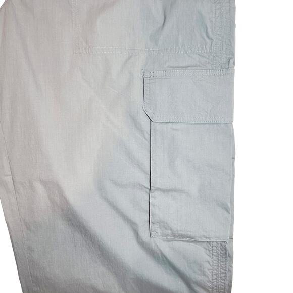 Abercrombie & Fitch High Rise Baggy Gray Cargo Pants Size M/L - Picture 3 of 6